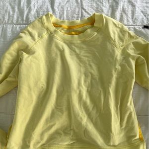 LULULEMON pullover zip up bright yellow